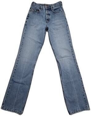 Vintage Silver Jeans 90s Y2K Mid Rise Boot Cut Made In Canada 27X34